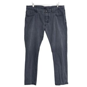 G Star Raw Men Jeans Dark Grey Straight Fit Button Fly Size 40x32